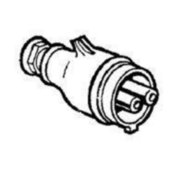Fiche TBT sortie droite plastique Martin Lunel 2P IP44 16A 24V~