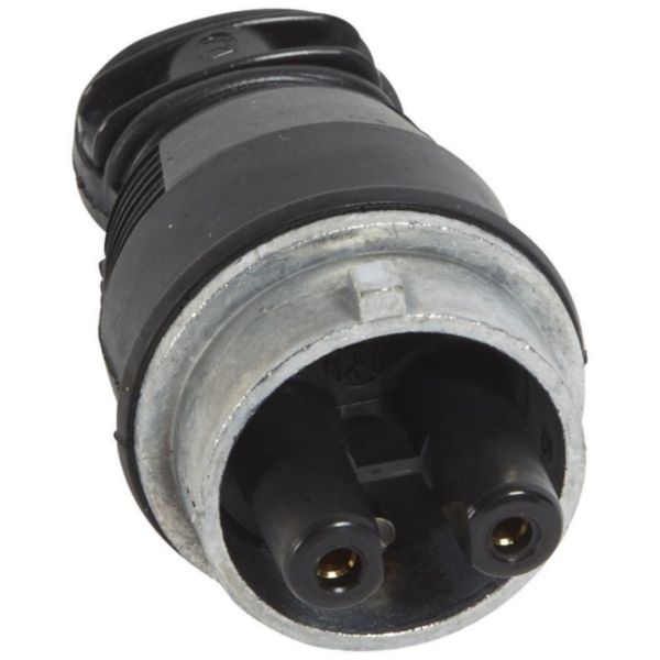 Fiche TBT sortie droite caoutchouc Martin Lunel 2P IP44 16A 24V~