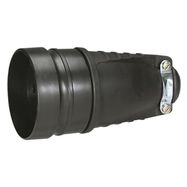 Prolongateur caoutchouc 3P+T 20A à sortie droite avec éclips de protection et anneau de suspension