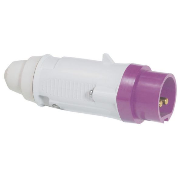 Fiche mobile droite P17 IP44 16A - 20V~ à 25V~ - 2P