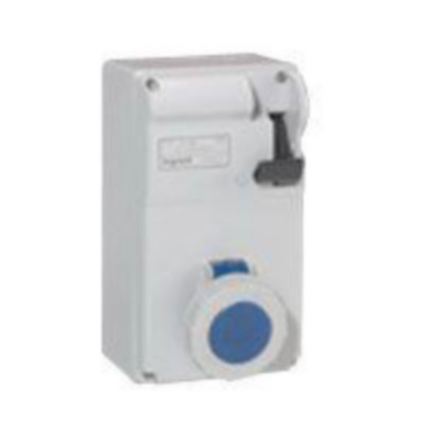 Coffret P17 IP55 avec interrupteur et 1 prise 32A 2P+T - 200V~ à 250V~ - 50Hz à 60Hz