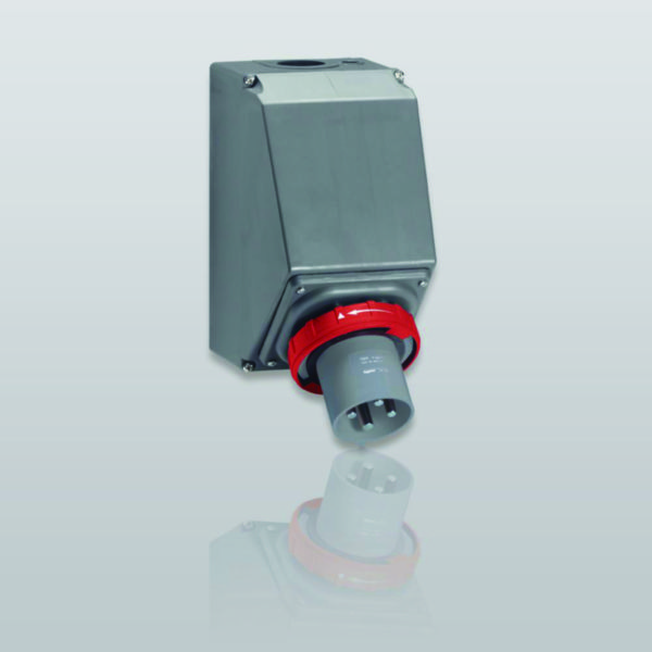 Fiche saillie inclinée Hypra IP66/67-55 125A - 380V~ à 415V~ - 3P+T
