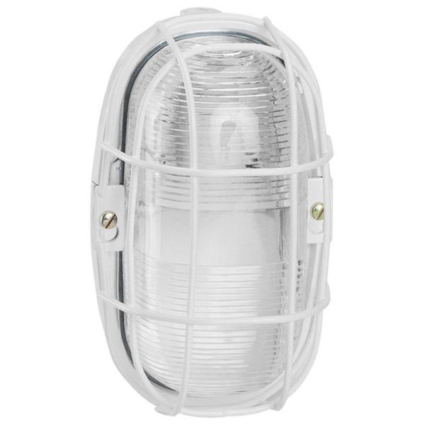 Hublot ovale étanche environnement sévère diffuseur verre incolore et culot B22