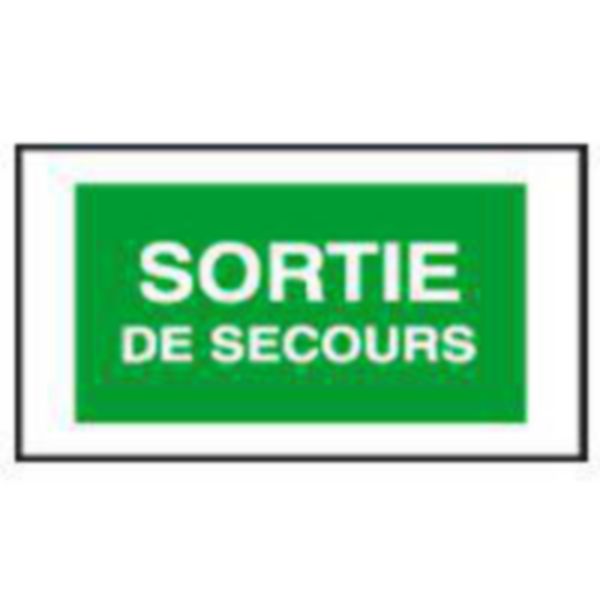 Plaque signalisation additionnelle Arcor - ''Sortie de secours''