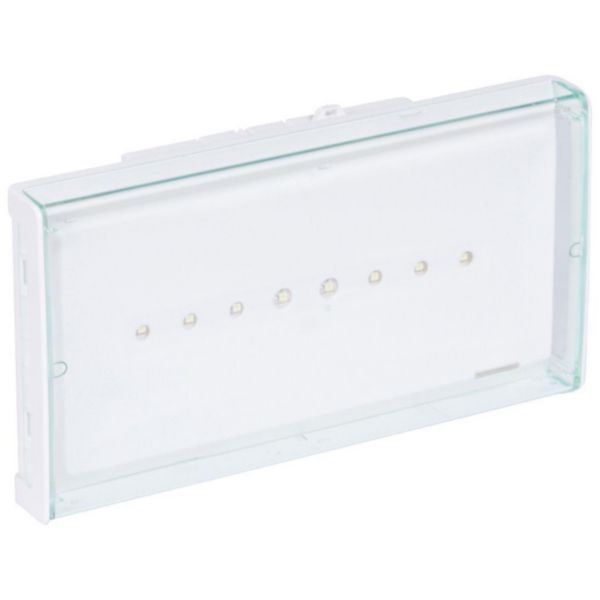LSC d'évacuation à LEDs 45lm plastique IP43-IK07 110/220v=/230~