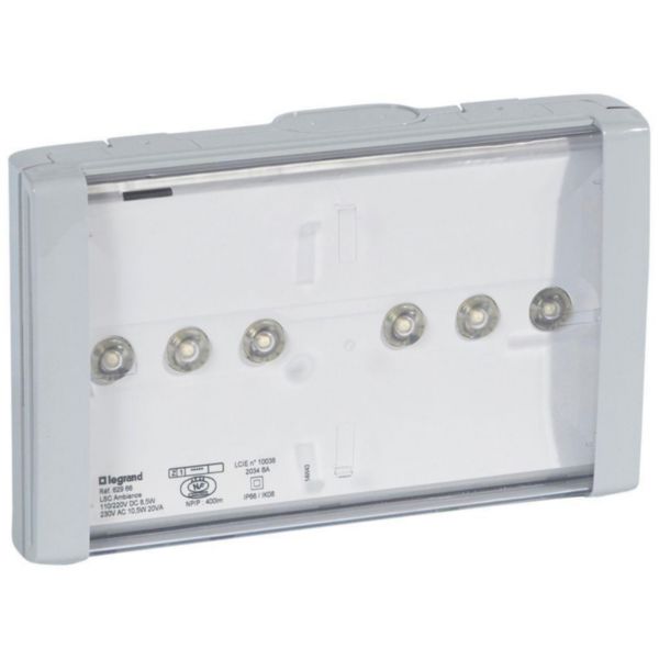 LSC d'ambiance à LEDs 400lm plastique étanche IP66-IK08 110/220v=/230~