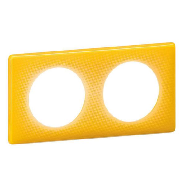 Plaque Céliane Memories 2 postes finition Jaune Today