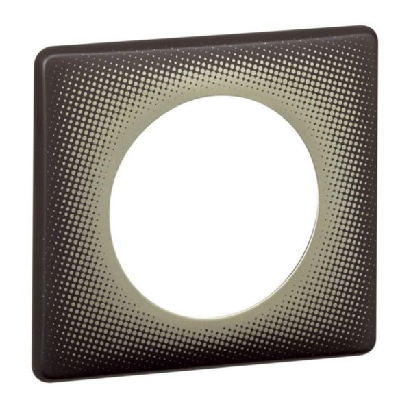 Plaque Céliane - poudré - 1 poste - eclipse