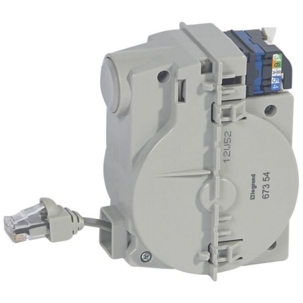 Prise RJ45 avec enrouleur automatique Céliane catégorie6 UTP avec cordon 1m
