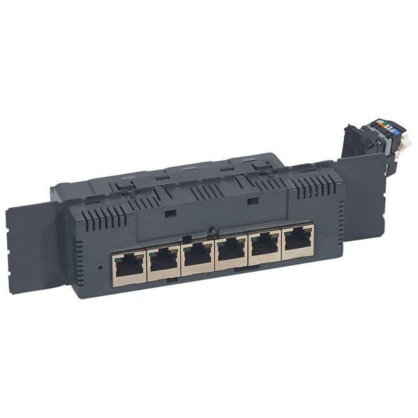 Switch Ethernet Céliane encastrable 10Mégabits à 100Mégabits 6 ports RJ45