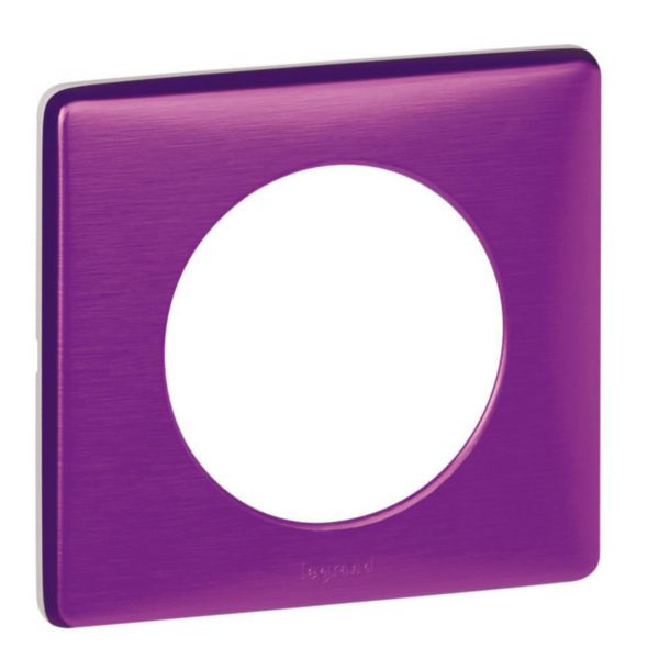 Plaque Céliane - métal - 1 poste - violet irisé