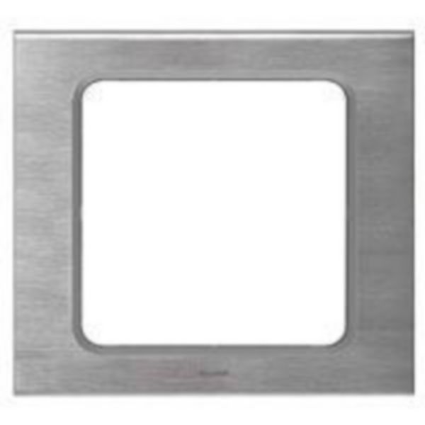 Plaque Céliane Matières grand format - finition Inox Brossé