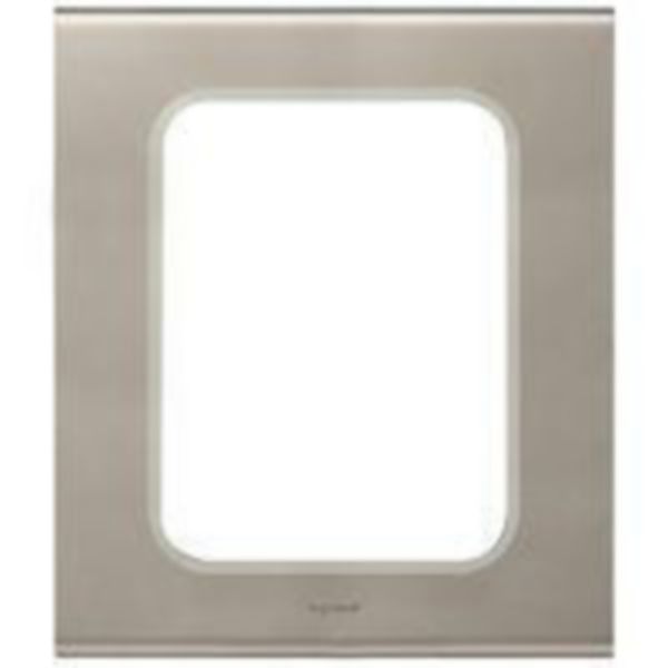 Plaque Céliane - matières - pour écrans tactiles 3,5'' - nickel velours