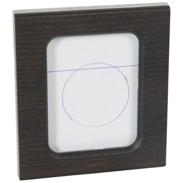 Plaque Céliane - matières - pour écrans tactiles 3,5'' - teinté wengué