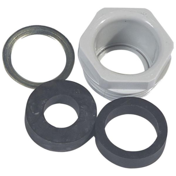 Presse-étoupe étanche multi-câble PG16 Ø7mm à Ø14mm Plexo composable IP55 - gris