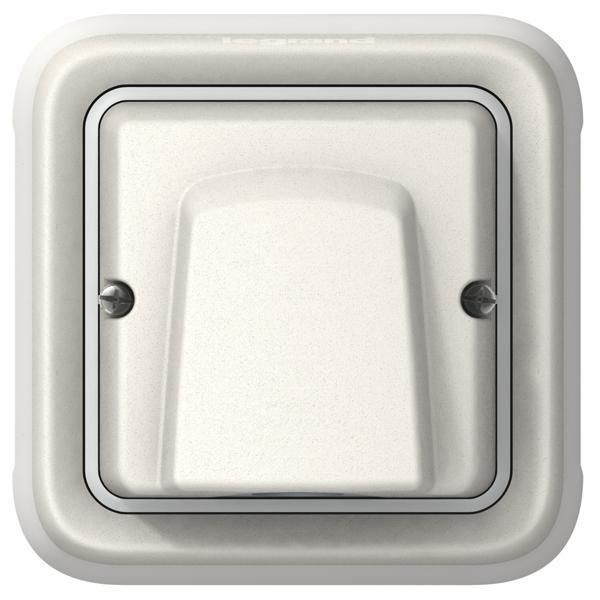 Sortie de câbles étanche avec serre-câble Plexo complet IP55 encastré - blanc