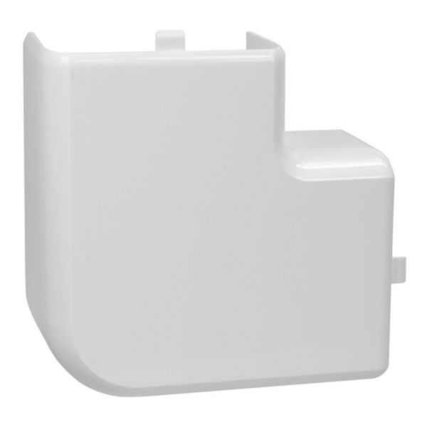 Angle plat 90° pour goulotte à clippage direct Mosaic 50x80mm - blanc