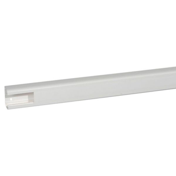 Goulotte 1 compartiment à clippage direct Mosaic 50x80mm - blanc antimicrobien