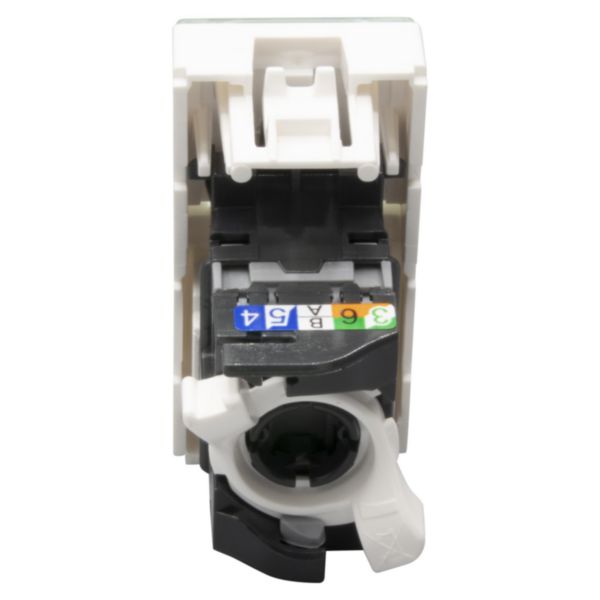 Prise RJ45 catégorie 5e UTP Mosaic 1 module - blanc