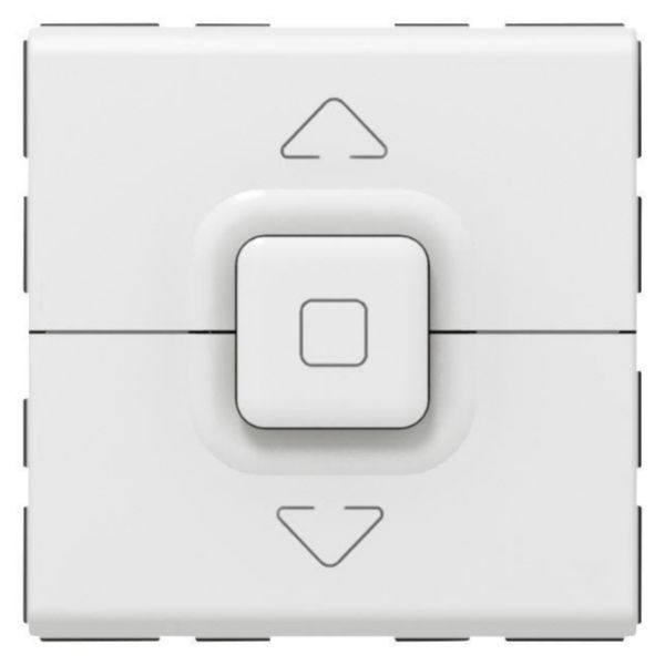 Poussoir 500W maximum Mosaic pour 1 volet roulant - blanc