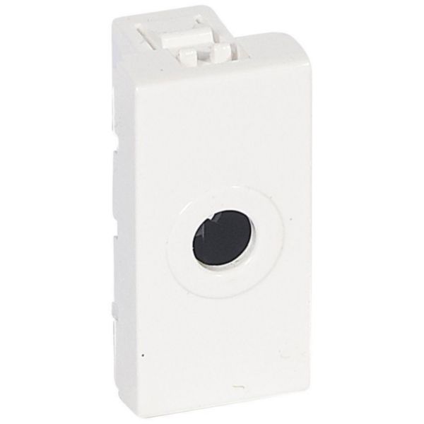 Sortie de fil Ø8mm Mosaic 1 module - blanc
