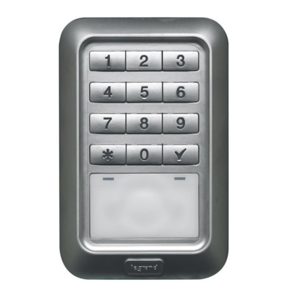 Lecteur extérieur centralisé à badge et clavier codé rétro-éclairé soliroc IK10