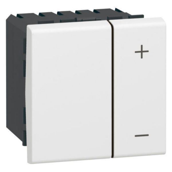 Interrupteur variateur pour ballast 1V à 10V Mosaic 2 modules avec neutre - blanc