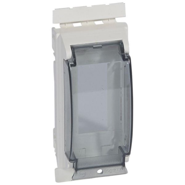 Enjoliveur Mosaic pour appareil modulaire 2 modules 17,5mm avec capot de protection transparent amovible 4 modules - Page 28
