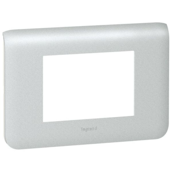 Plaque 3 modules aluminium