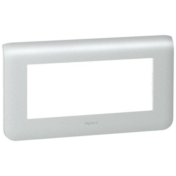Plaque 5 modules horizontal aluminium