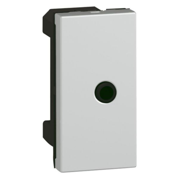 Prise audio mosaic jack femelle 3,5mm à visser 1 module alu