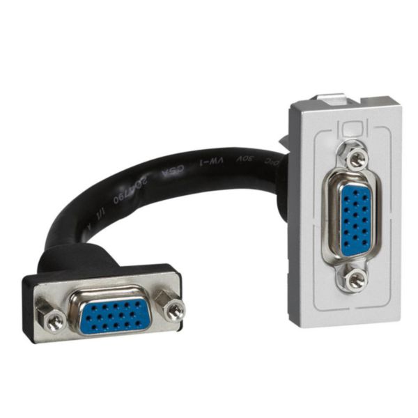 Prise HD 15 femelle préconnectorisée Mosaic 1 module - alu - Page 20