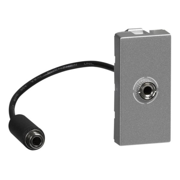 Prise Jack femelle 3,5mm préconnectorisée Mosaic 1 module - alu - Page 20