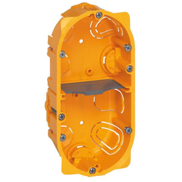 Boîte multiposte Batibox pour cloisons sèches 2 postes ou 4 à 5 modules - profondeur 40mm