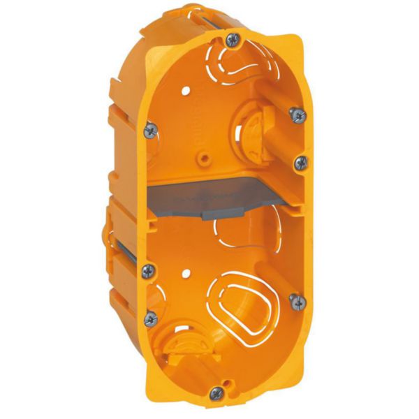 Boîte multiposte Batibox pour cloisons sèches 2 postes ou 4 à 5 modules - profondeur 50mm
