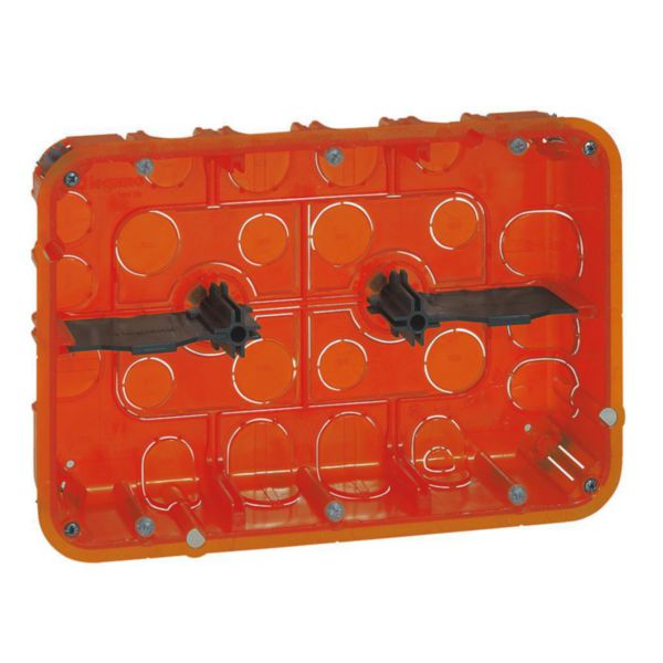Boîte multimatériaux Batibox grand format 2x3 postes ou 2x6 à 8 modules - profondeur 50mm