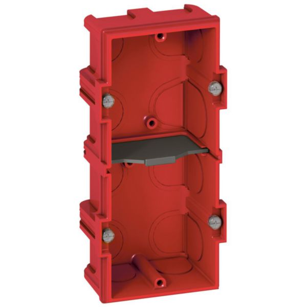 Boîte multiposte Batibox pour maçonnerie 2 postes ou 4 à 5 modules - profondeur 40mm