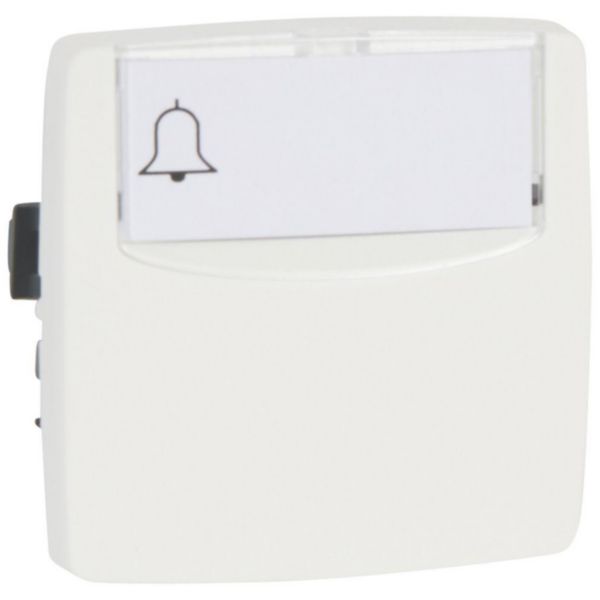 Poussoir 6A porte-étiquette Appareillage saillie composable - blanc