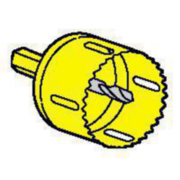 Scie cloche Ø54mm pour boîtes appliques Batibox cloisons sèches référence 089304 et 089305