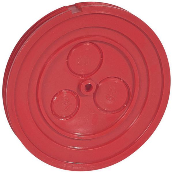 Couvercle de pose pour boîte Batibox béton manchon point de centre référence 089551