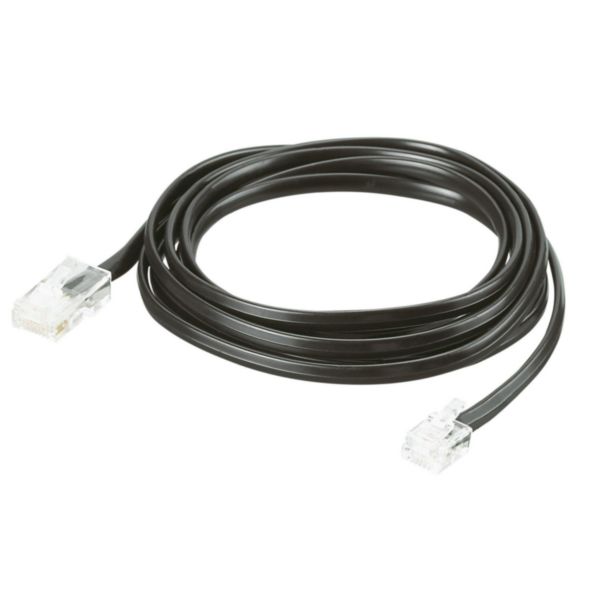 Cordon téléphonique RJ11 et RJ45 - longueur 2m