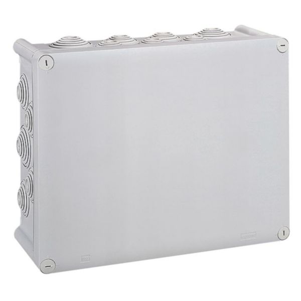 Boîte de dérivation rectangulaire Plexo dimensions 310x240x124mm - gris RAL7035