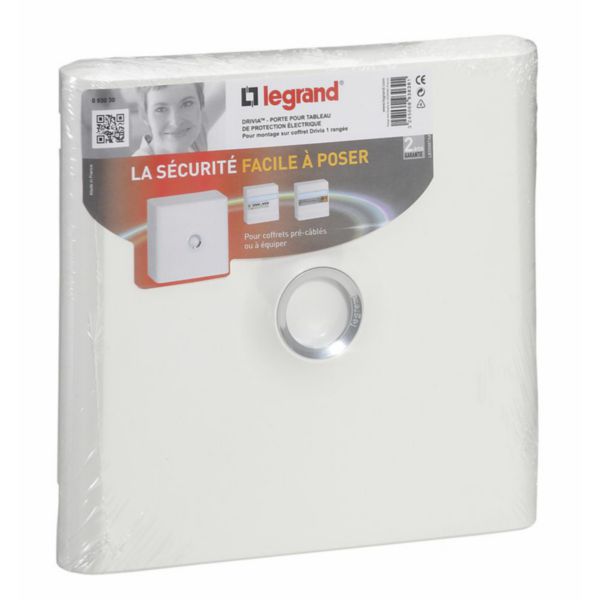 Porte pour coffret DRIVIA 1 rangée 13 modules - blanche