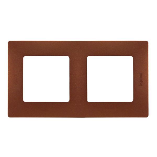 Plaque Niloé 2 postes - Cacao