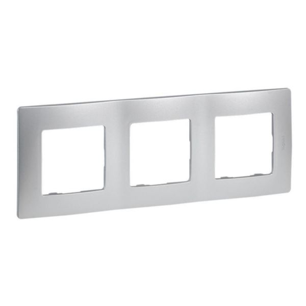 Plaque Niloé 3 postes - Argent
