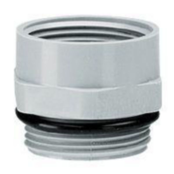 Adaptateur mâle PG9 et femelle ISO16 gris RAL7001