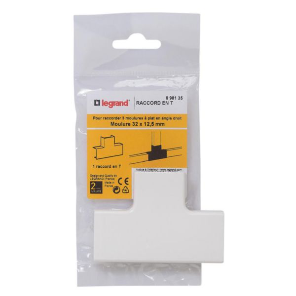 Raccord en T - pour moulure 32x12,5mm