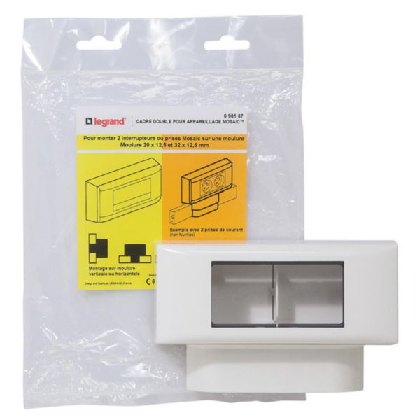 Cadre double pour appareillage Mosaic - pour moulures 12,5mm - Page 2