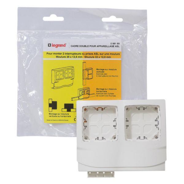 Cadre double pour appareillage apparent - pour moulures hauteur 12,5mm - Page 2