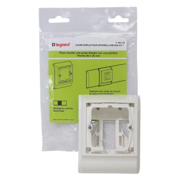 Cadre simple pour appareillage Mosaic - pour plinthe 80x20mm - Page 3
